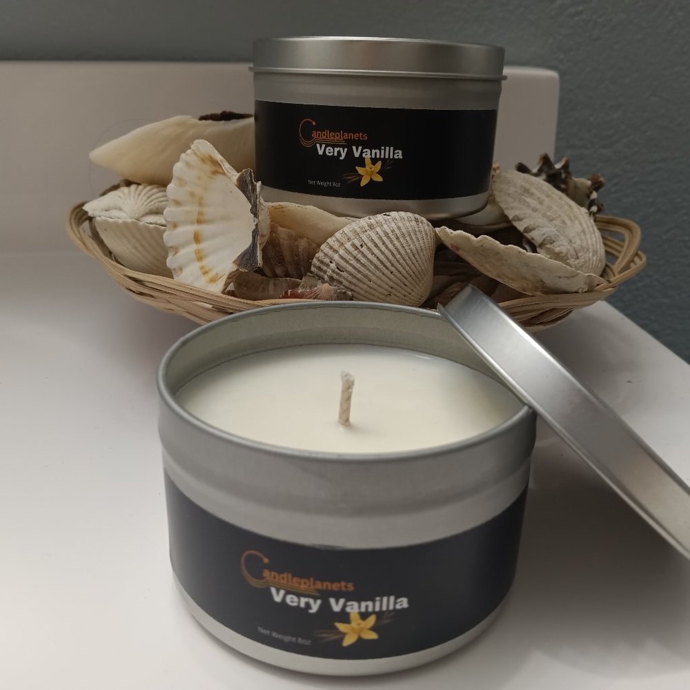 Very Vanilla Candle 8oz 30+Hrs Burn Time